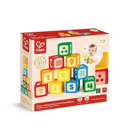 Hape Hape Grip-n-Stack Silicone & Wood Blocks