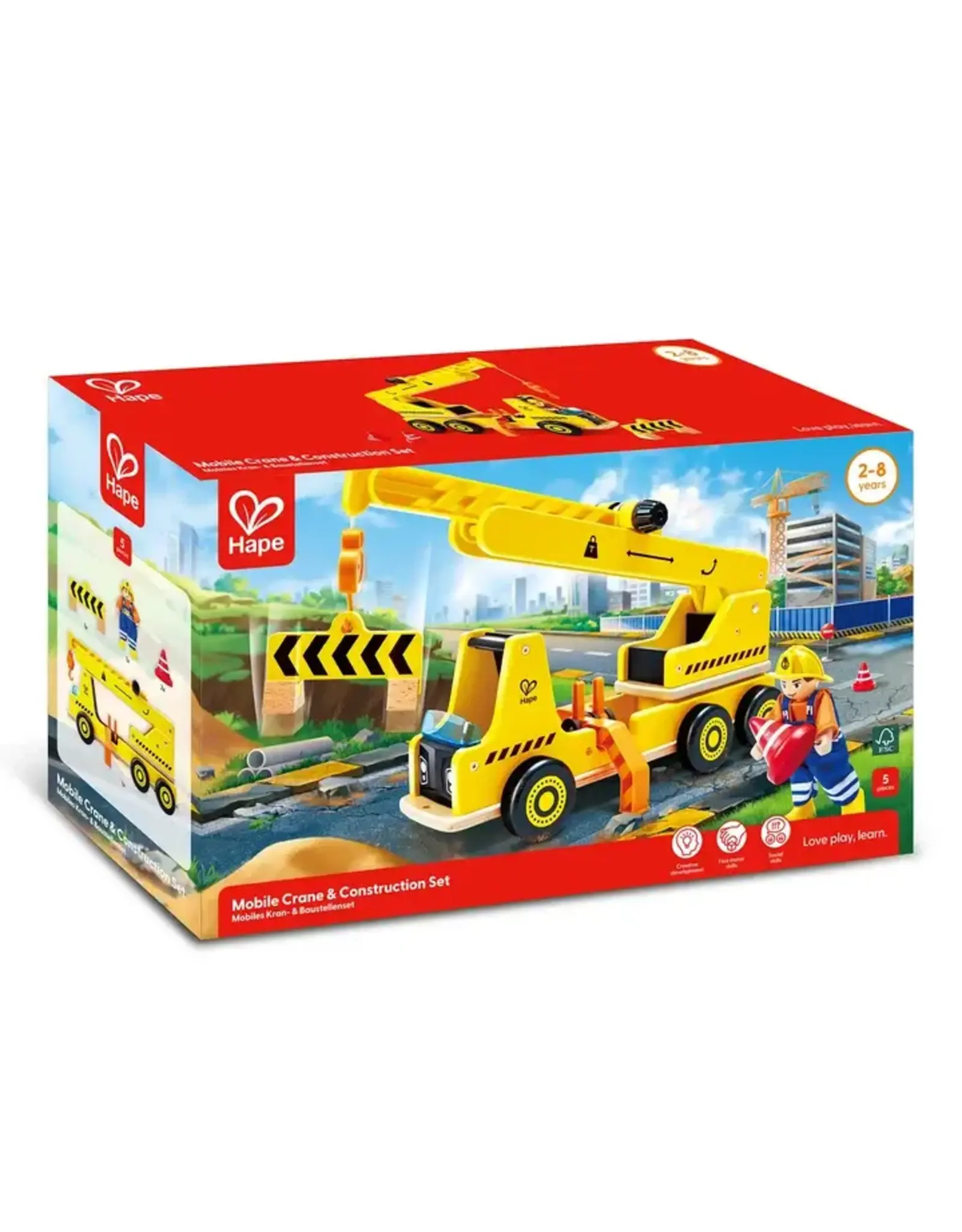 Hape Hape Mobile Crane & Construction Set
