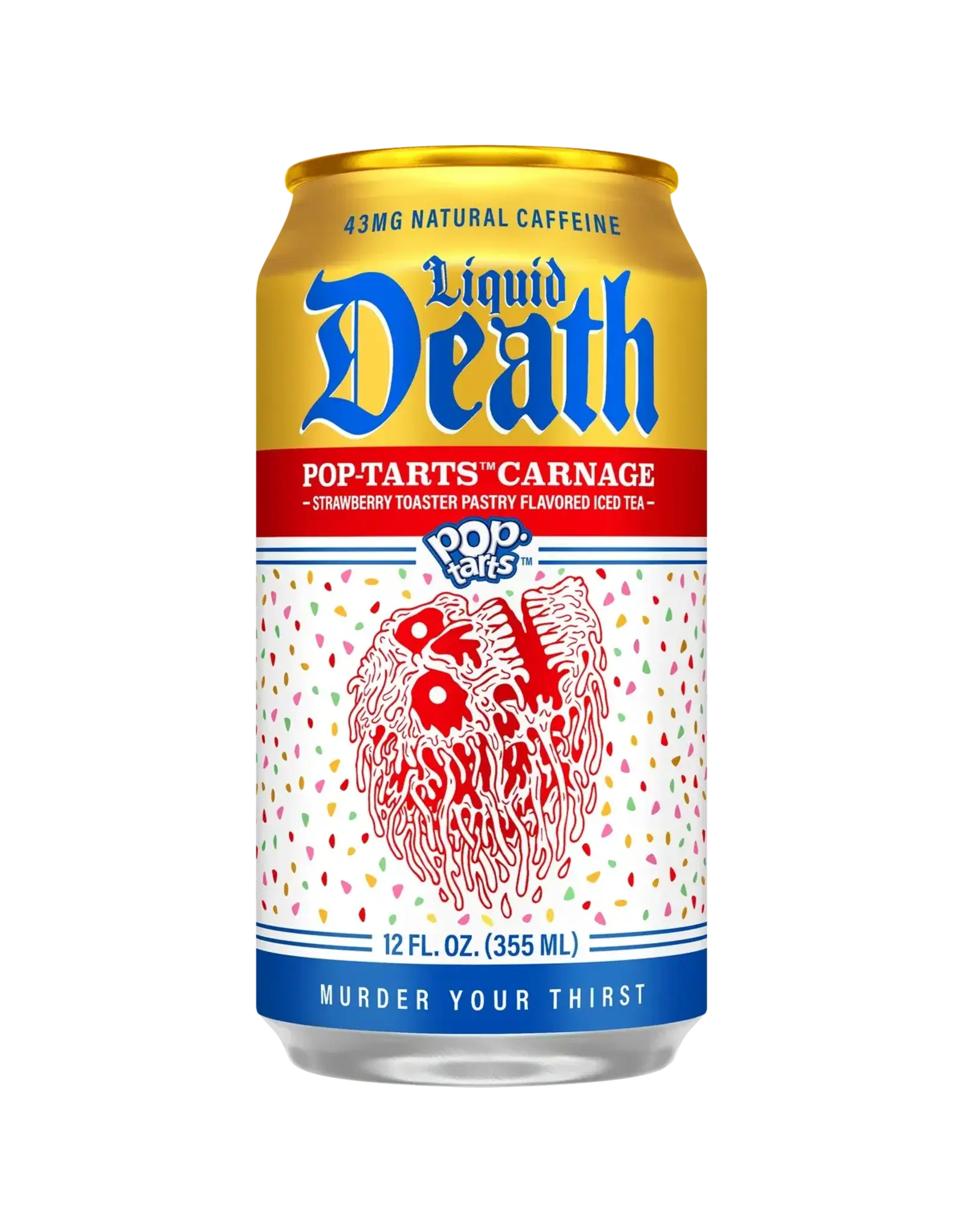 Liquid Death Pop-tarts Carnage - Strawberry Toaster Pastry Iced Tea