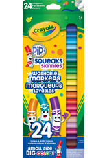 Crayola 24 Pip-Squeaks Skinnies Fine Line Washable Marker