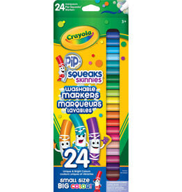 Crayola 24 Pip-Squeaks Skinnies Fine Line Washable Marker