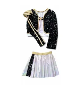 Great Pretenders Rock Star Warrior Set with Jacket & Attached Shirt, Size 9/10