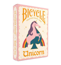 Bicycle Bicycle - Unicorn Pink Playing Cards