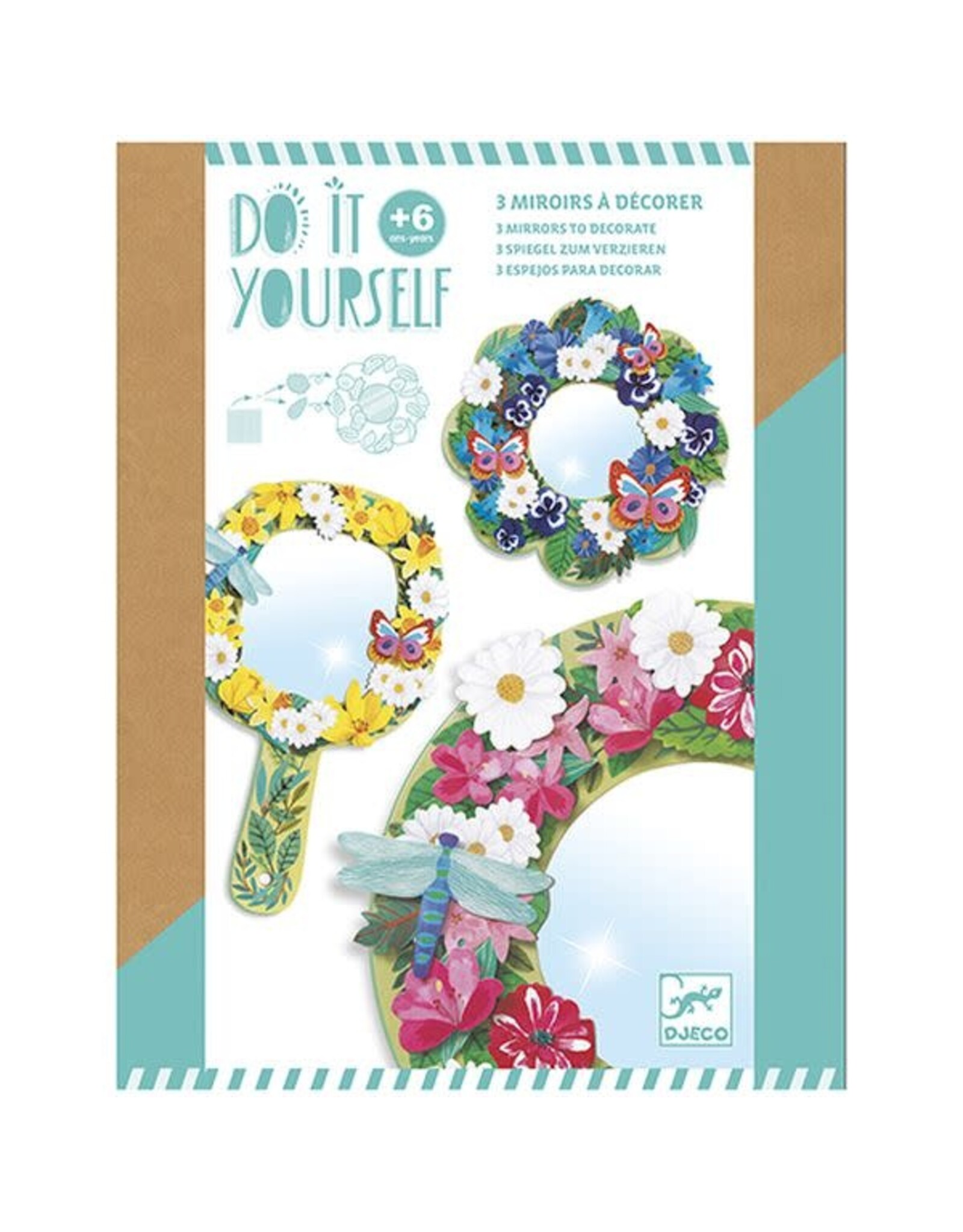 Djeco DIY: Mirror's to Decorate - Pretty Flowers