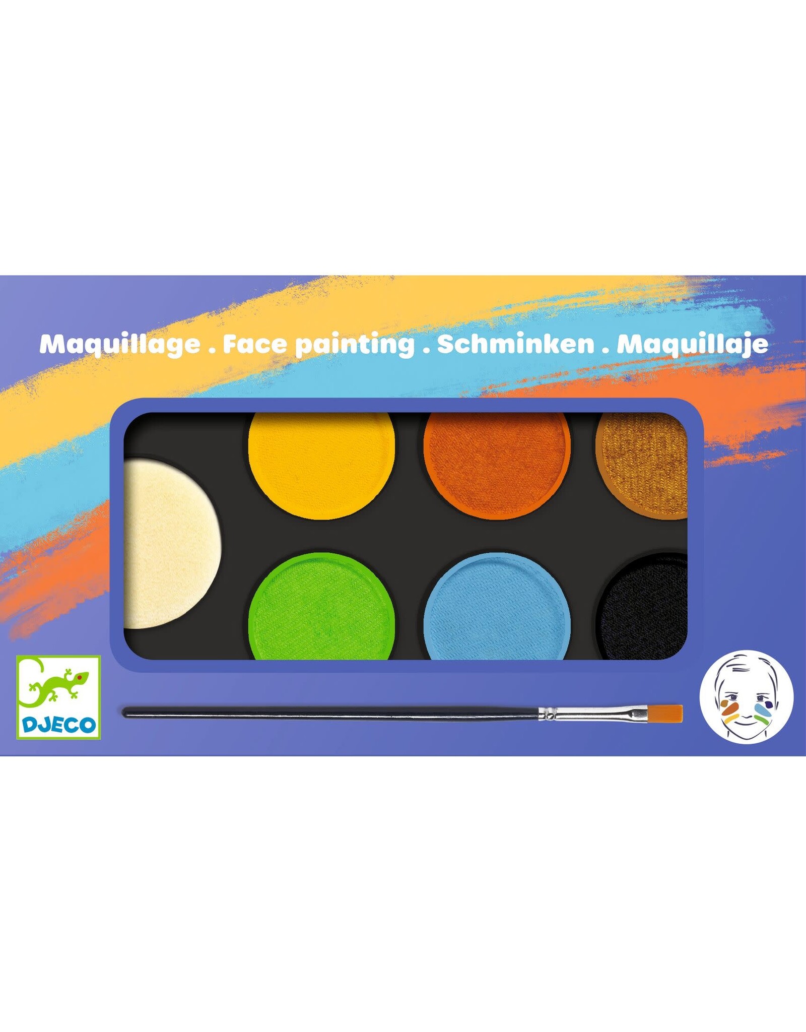 Djeco Face Painting 6 Colours - Nature