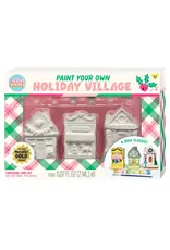 Bright Stripes Paint Your Own Holiday Village