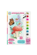 Bright Stripes Watercolor Journal - Forest Flora
