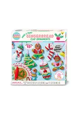 Bright Stripes Make & Paint Gingerbread Clay Ornaments
