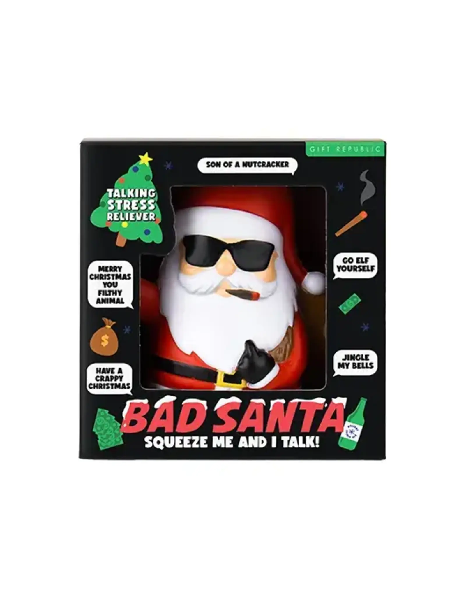Gift Republic Bad Santa Talking Stress Reliever
