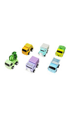 Toysmith Alloy Alley Diecast Pull Back Metallic Truck Assorted