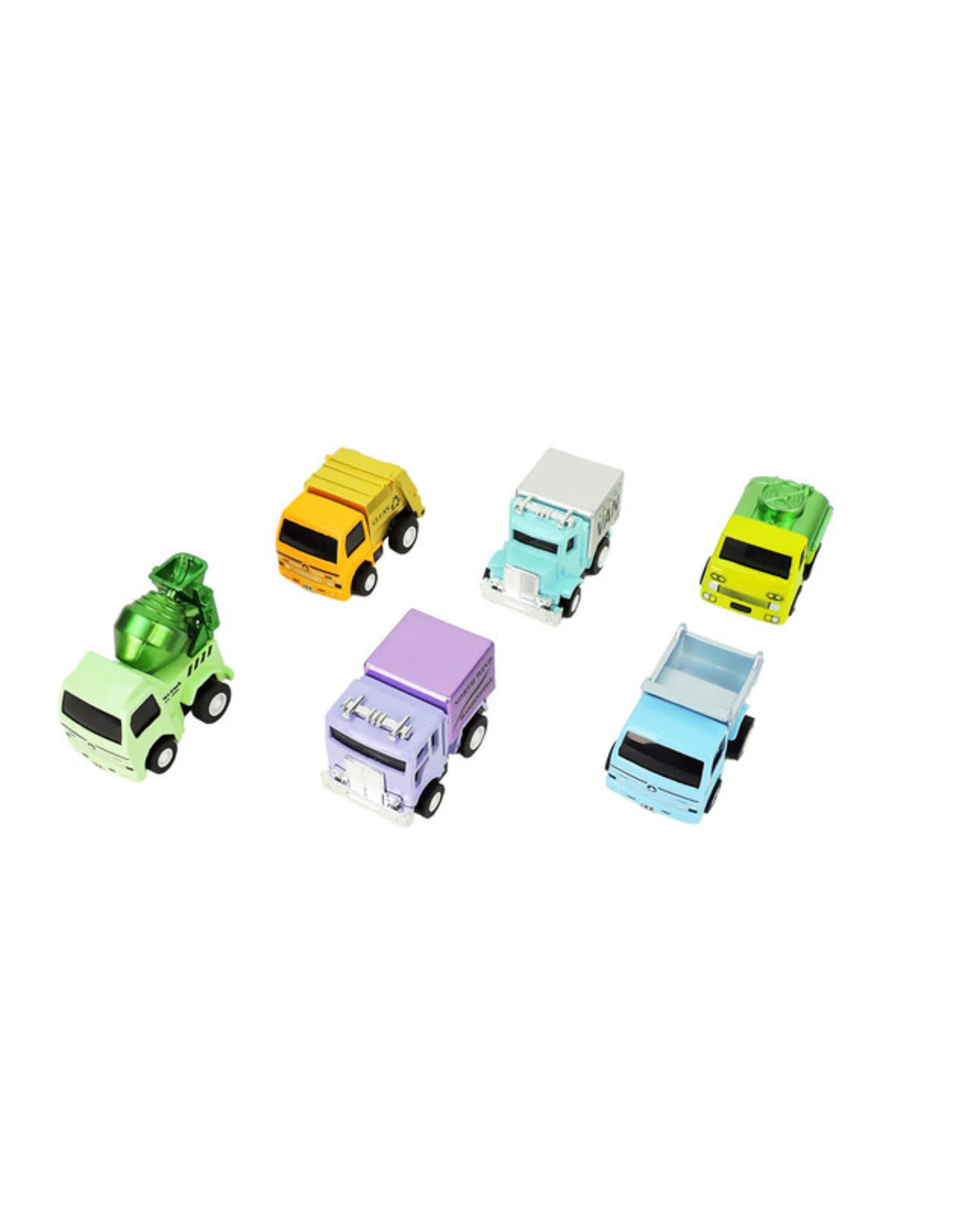 Toysmith Alloy Alley Diecast Pull Back Metallic Truck Assorted