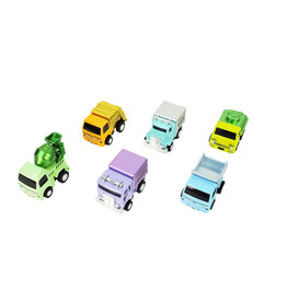 Toysmith Alloy Alley Diecast Pull Back Metallic Truck Assorted