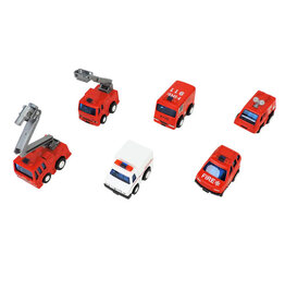 Toysmith Alloy Alley Diecast Pull Back Rescue Vehicle Assorted