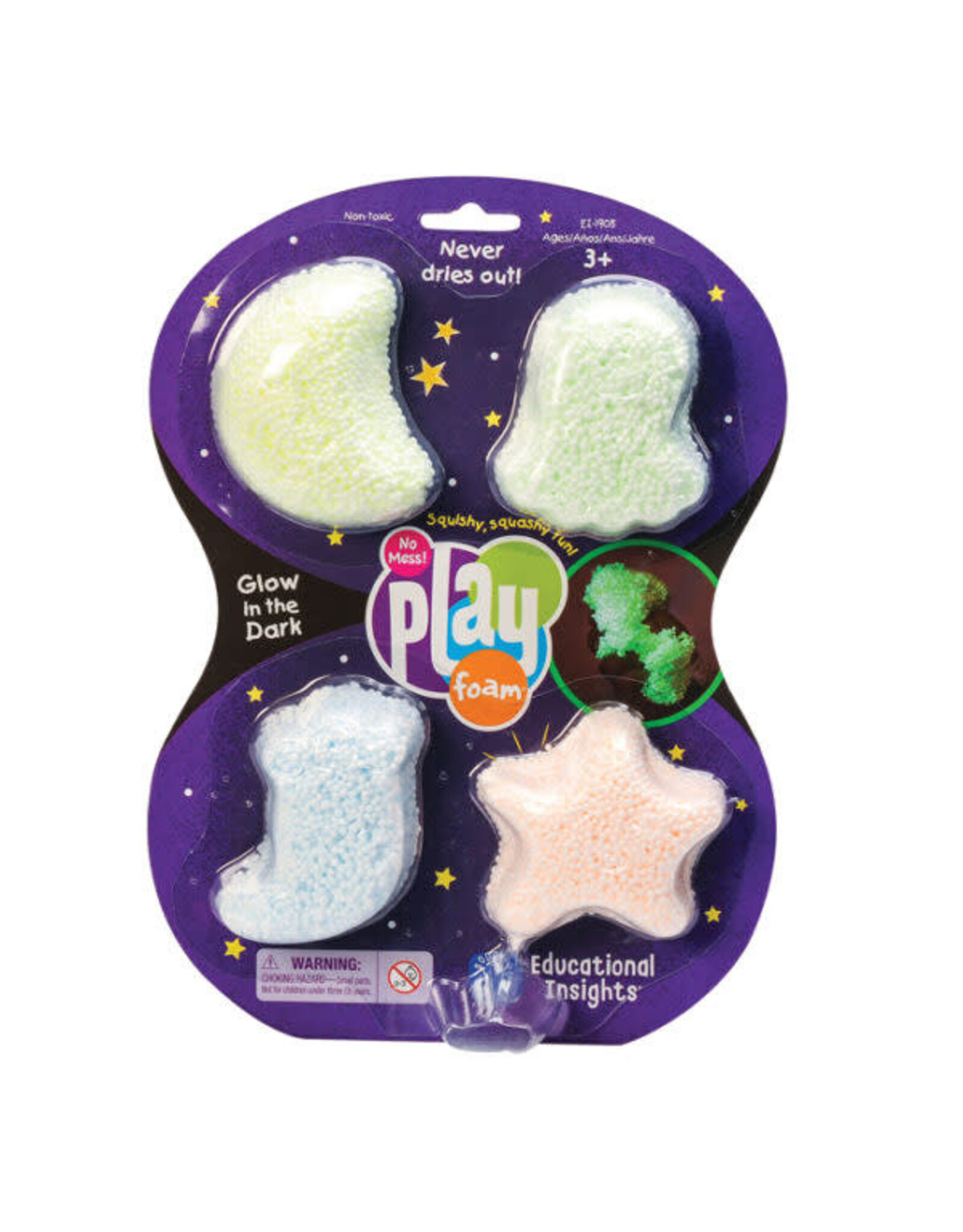 Educational Insights Playfoam Glow In The Dark 4 Pack