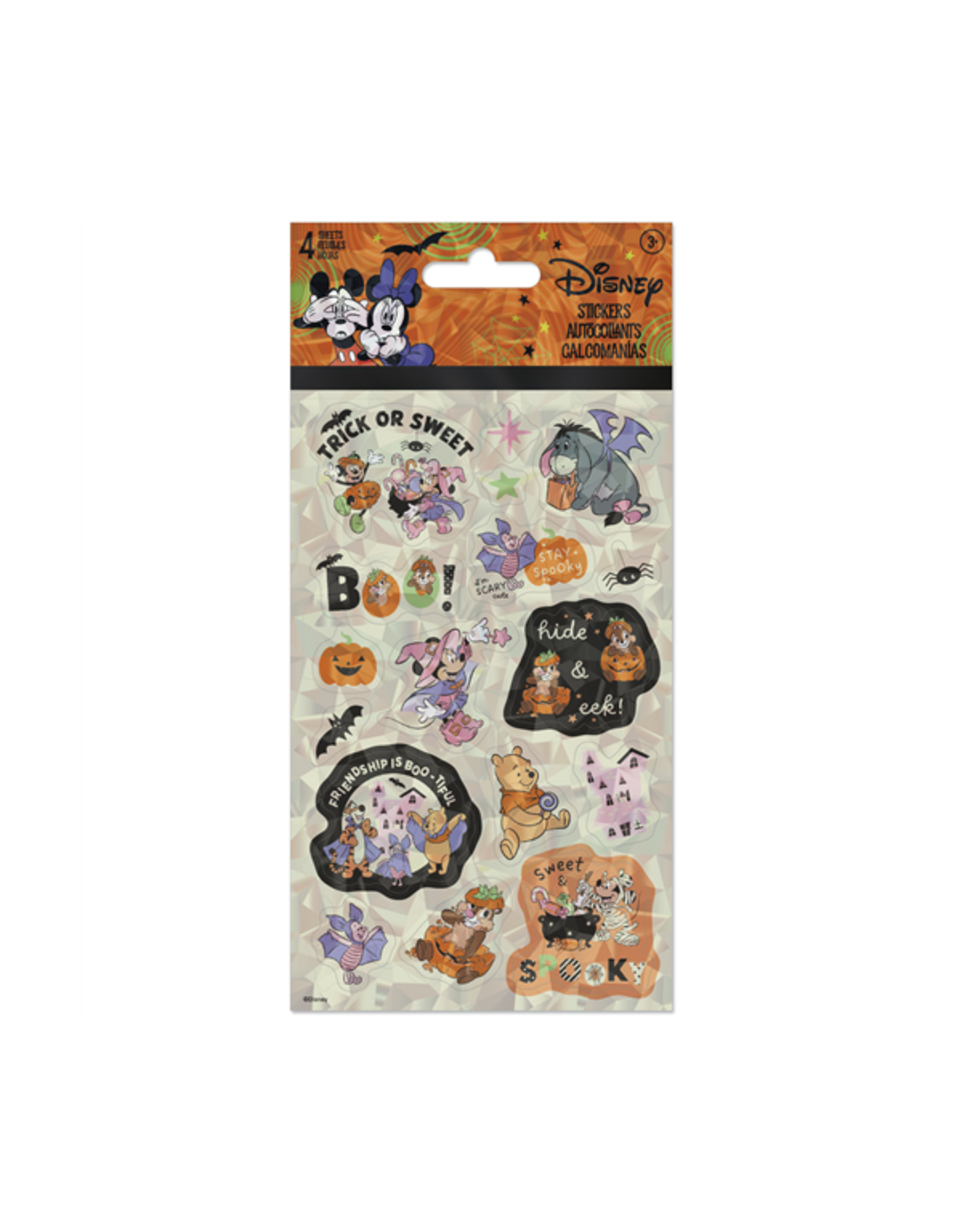 Sandylion Disney Friends Halloween Too Cute to Spoke Stickers