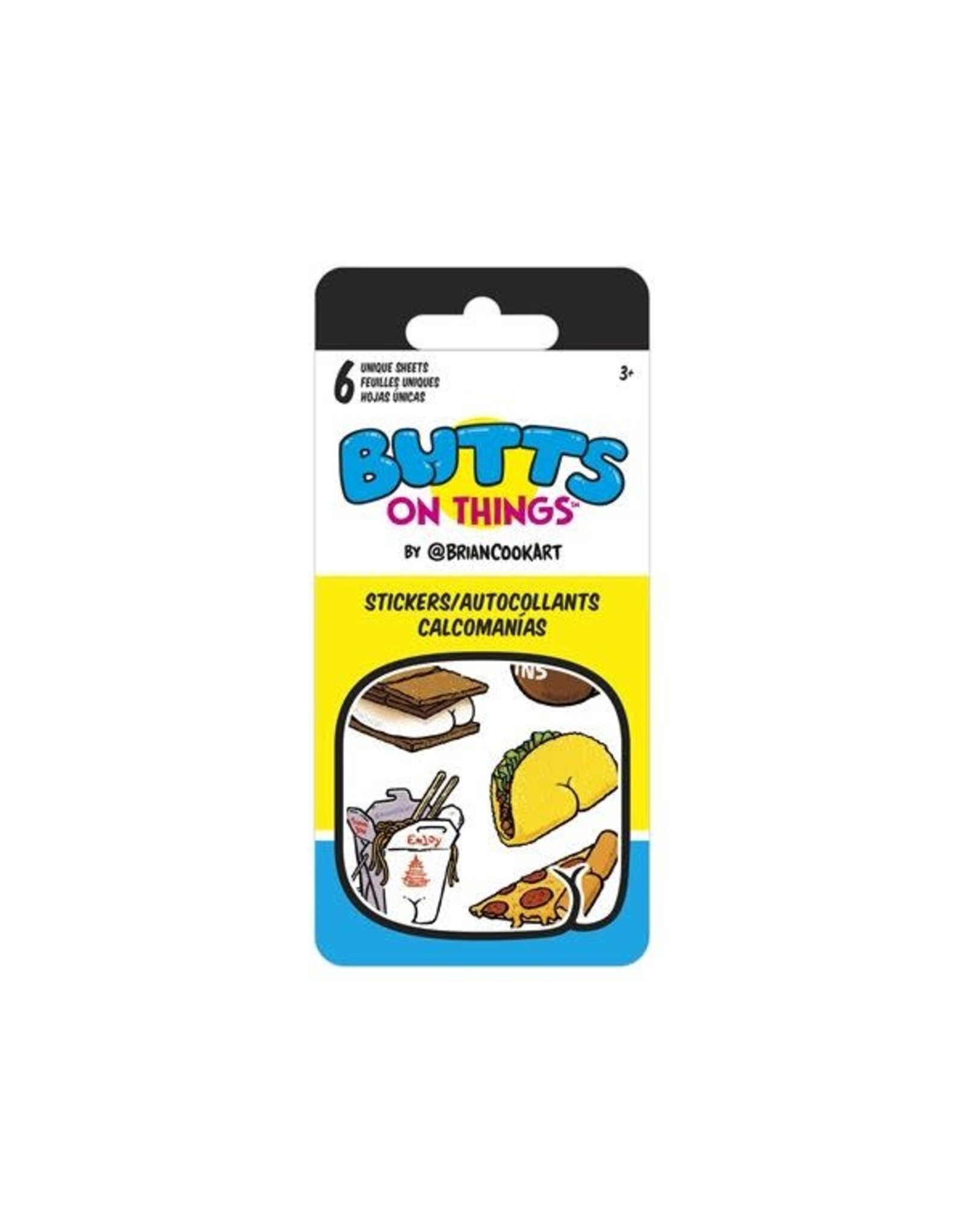 Sandylion Butts on Things Mini Sticker Slim Flip Pad