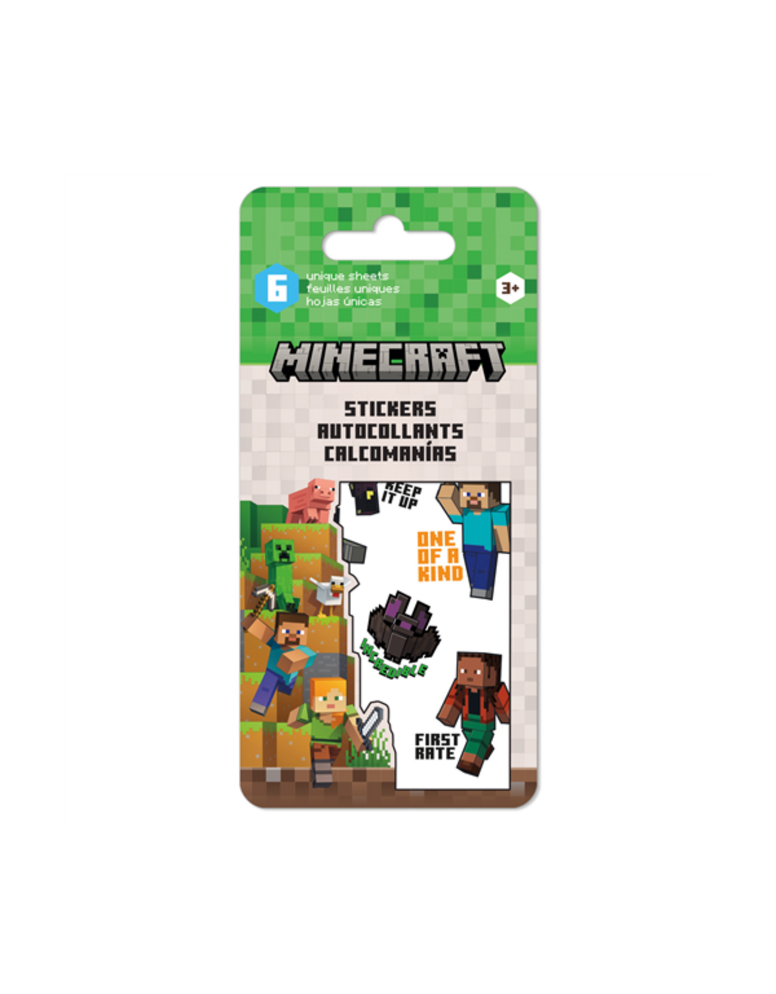 Sandylion Mincraft Educational Mini Sticker Slim Flip Pad