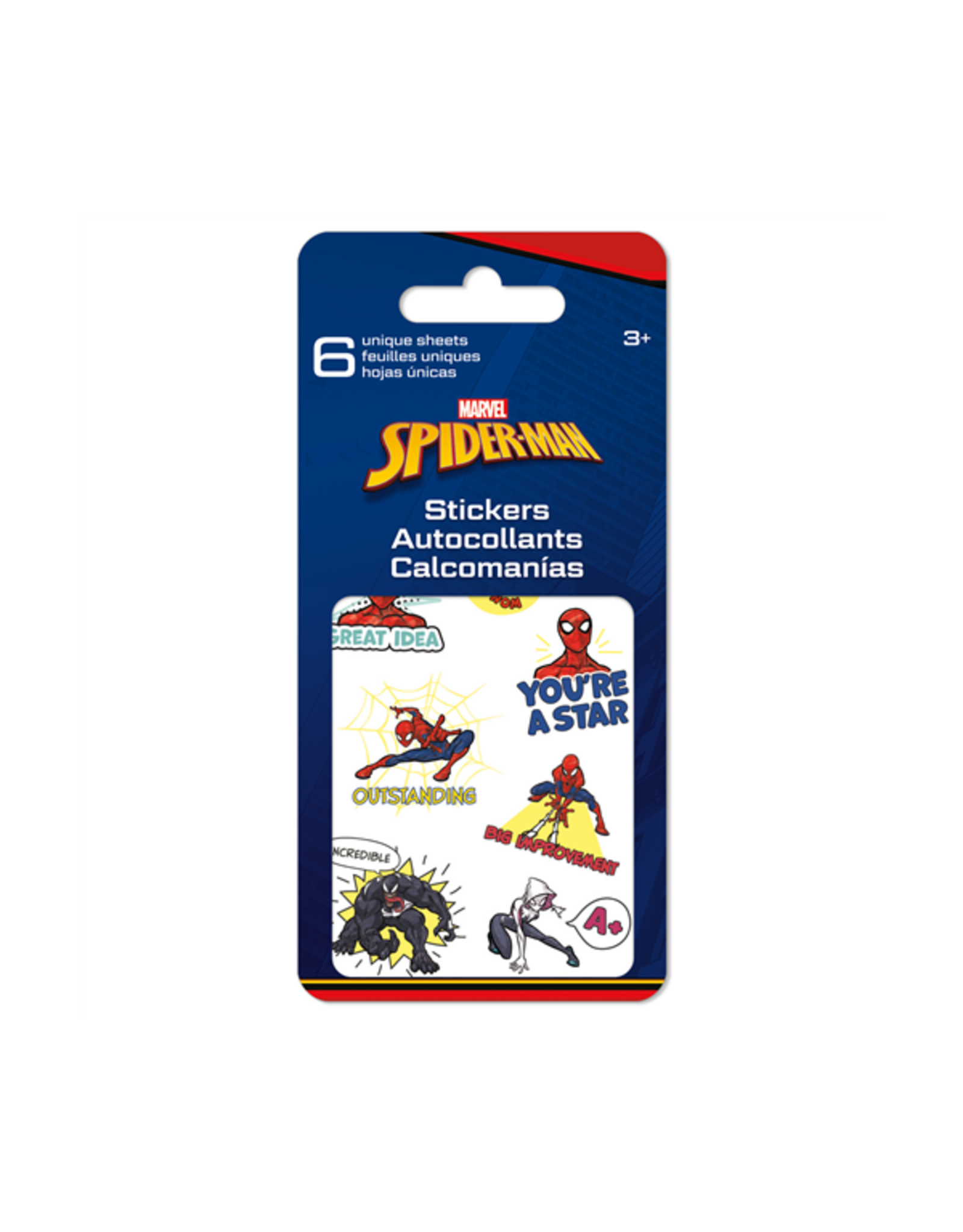 Sandylion Marvel Spider-Man Educational Mini Sticker Slim Flip Pad