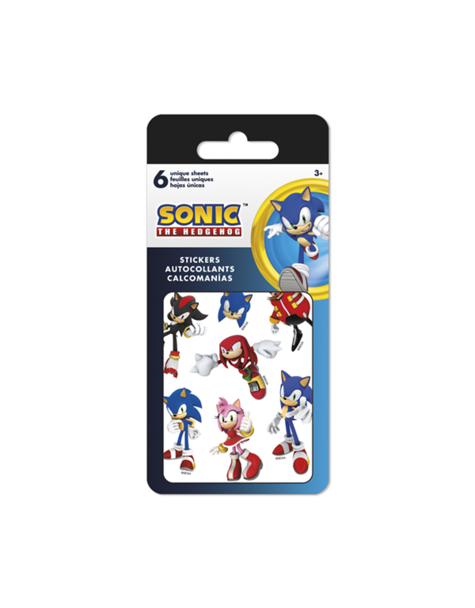 Sandylion Sonic The Hedgehog Core Mini Sticker Slim Flip Pad
