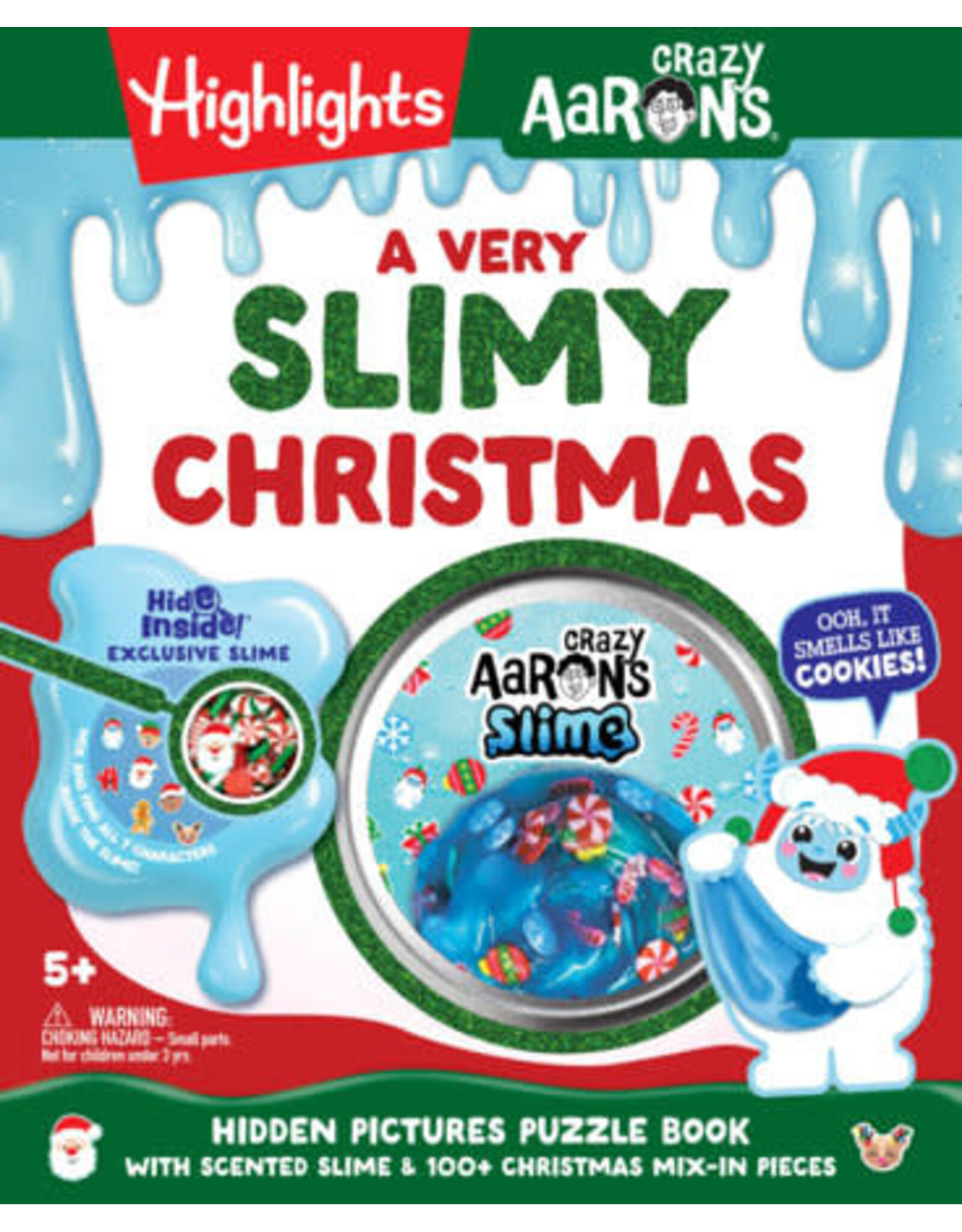 Highlights Highlights A Very Slimy Christmas Hidden Pictures Activity Book with Scented Slime
