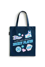 Out of Print In Love with a Fictional Hockey Player Tote Bag