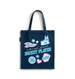 Out of Print In Love with a Fictional Hockey Player Tote Bag