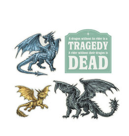 Out of Print Fourth Wing: Dragons of Navarre Stickers