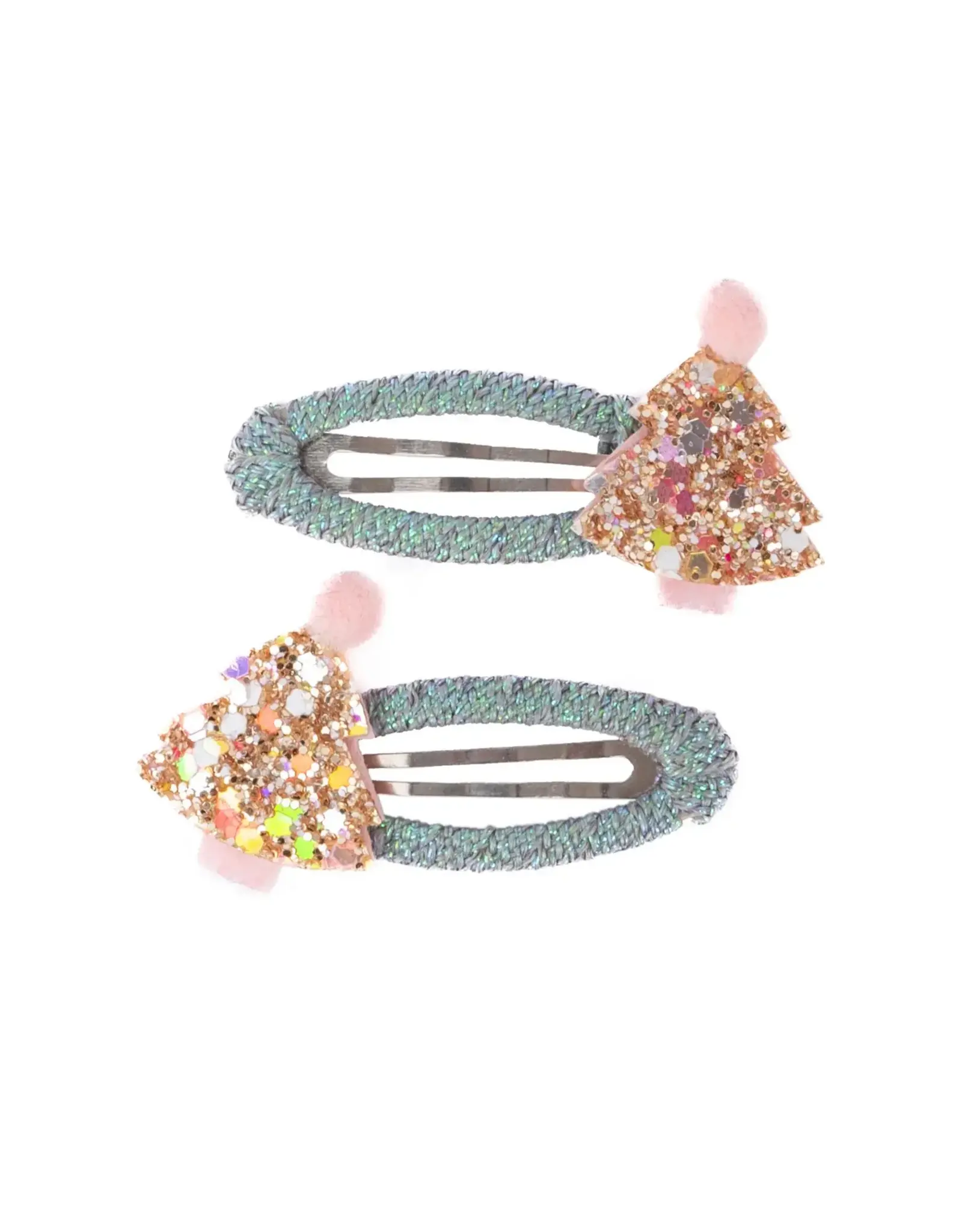 Great Pretenders Minty Christmas Holiday Hair Clips, 2 Pcs