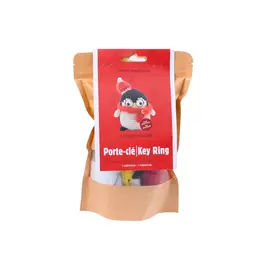 DIY Keychain Holiday Penguin Crochet Kit