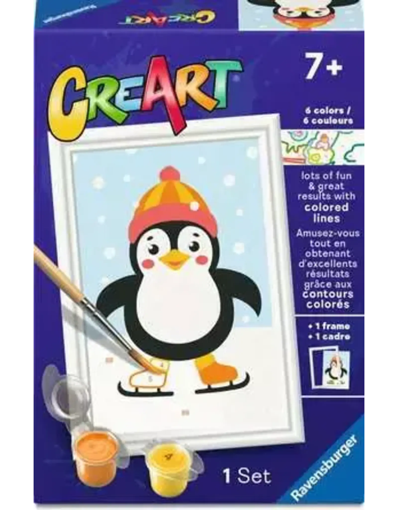 Ravensburger CreArt Paint By Number - Penguin in Snow