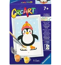 Ravensburger CreArt Paint By Number - Penguin in Snow