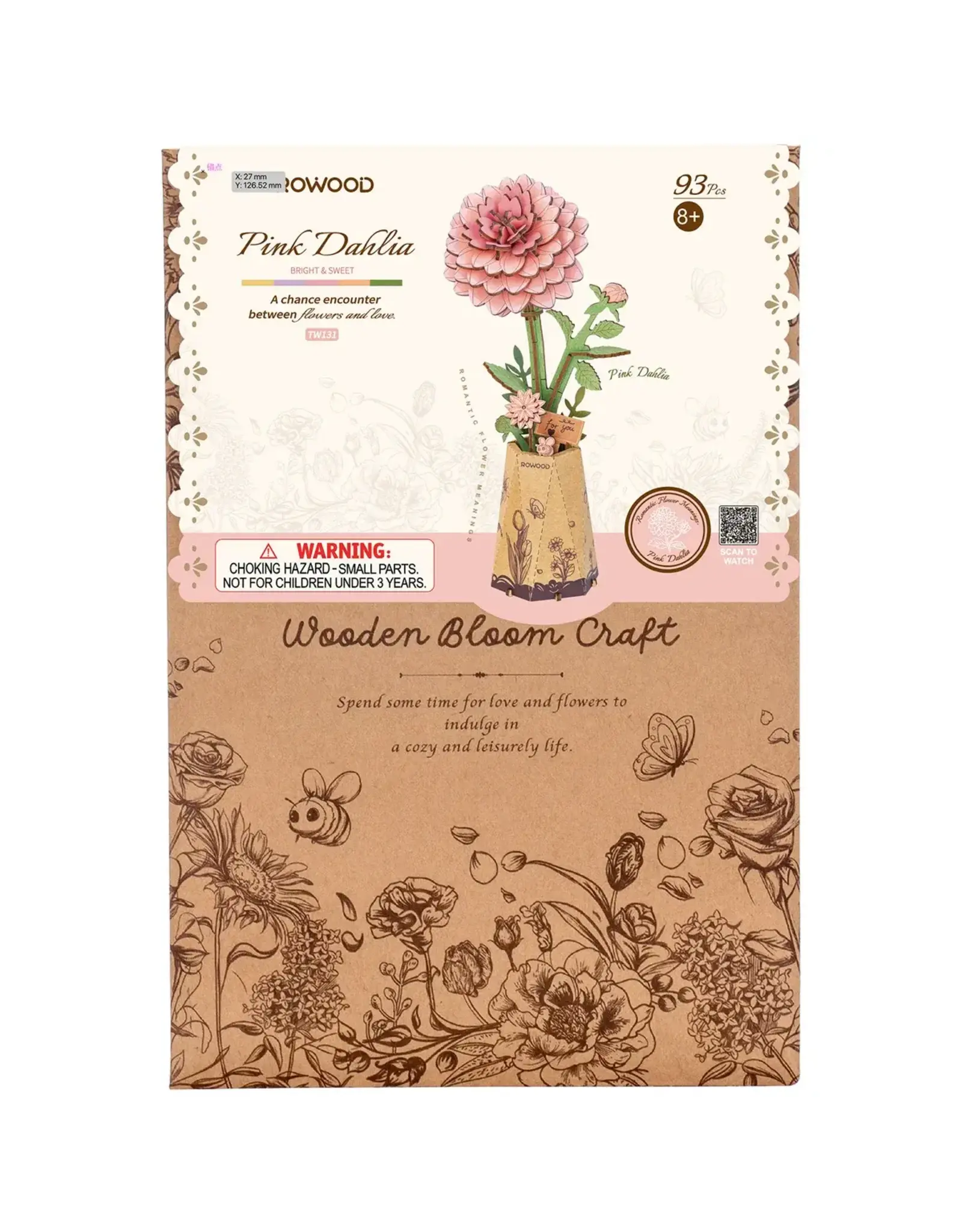Robotime DIY Pink Dahlia
