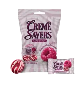 Creme Savers Raspberry Peg Bag