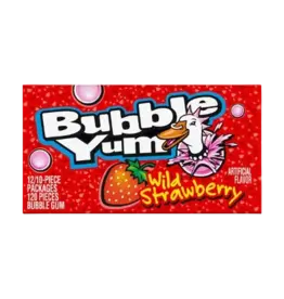 Bubble Yum Gum Wild Strawberry Big Pack