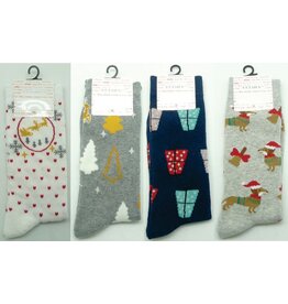 Ladies Christmas Crew Socks