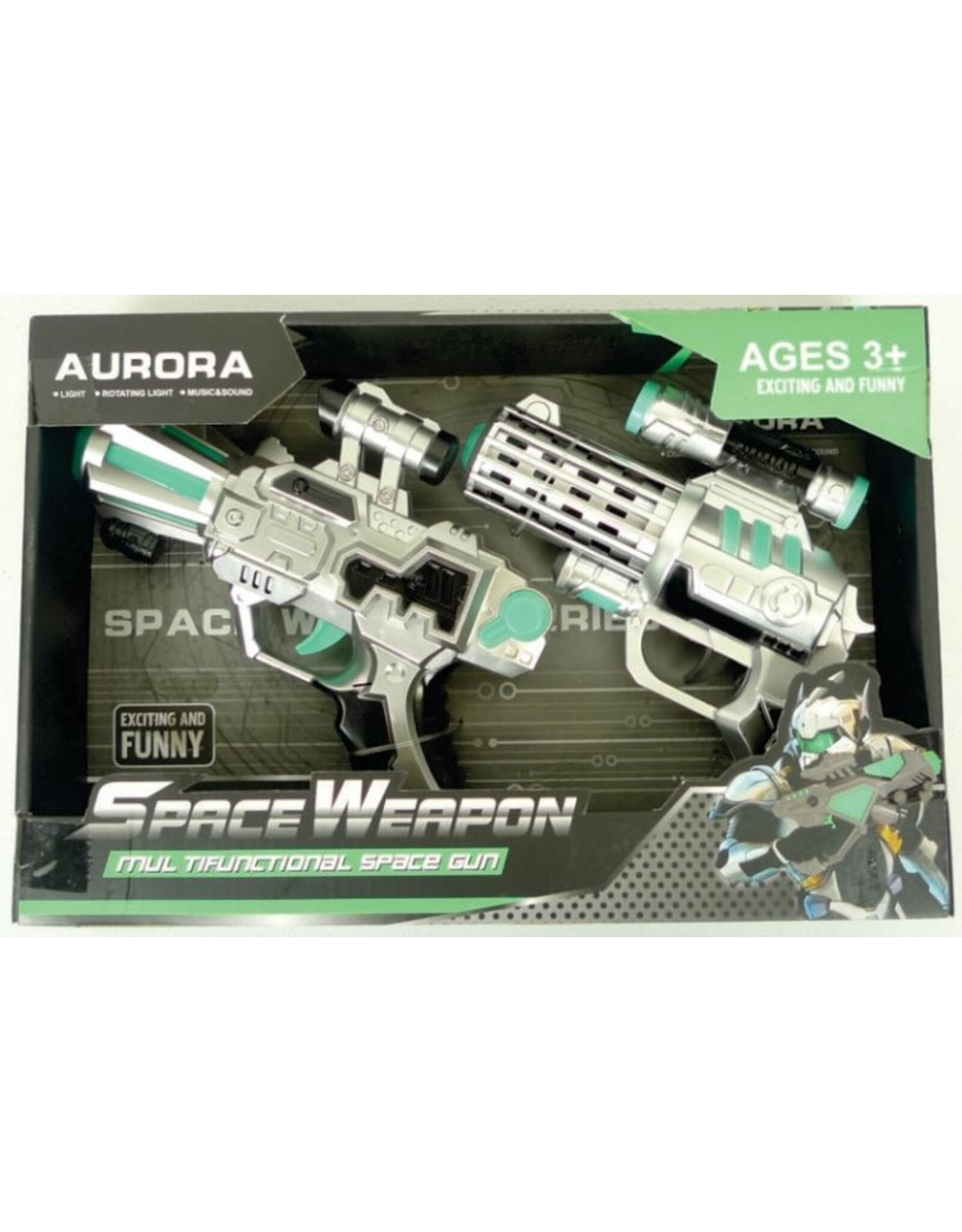 Battery-Operated Space Gun w/ Light and Sound