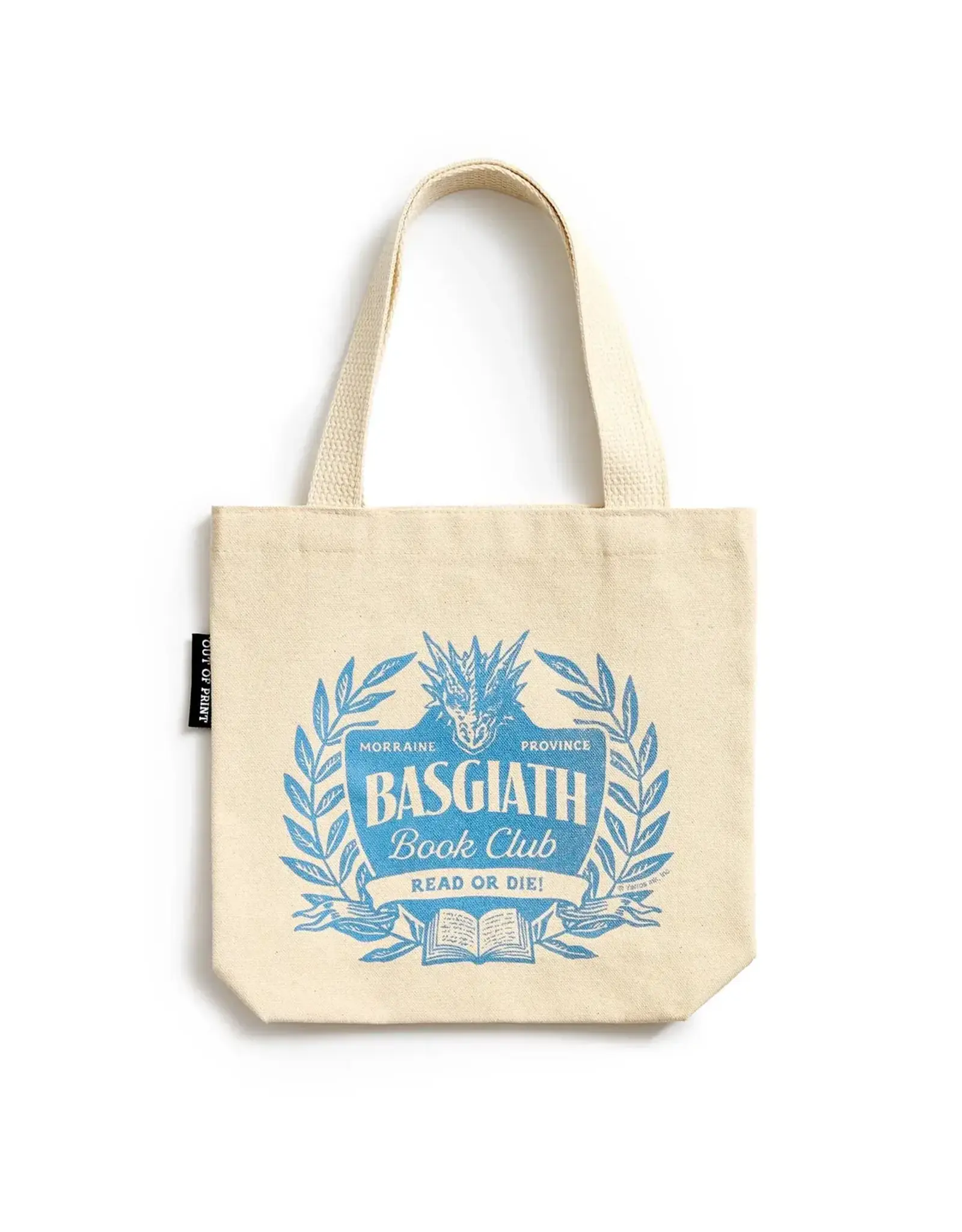 Out of Print Fourth Wing: Basgiath Book Club Mini Tote Bag