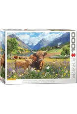 Eurographics Highland Cows 1000pc