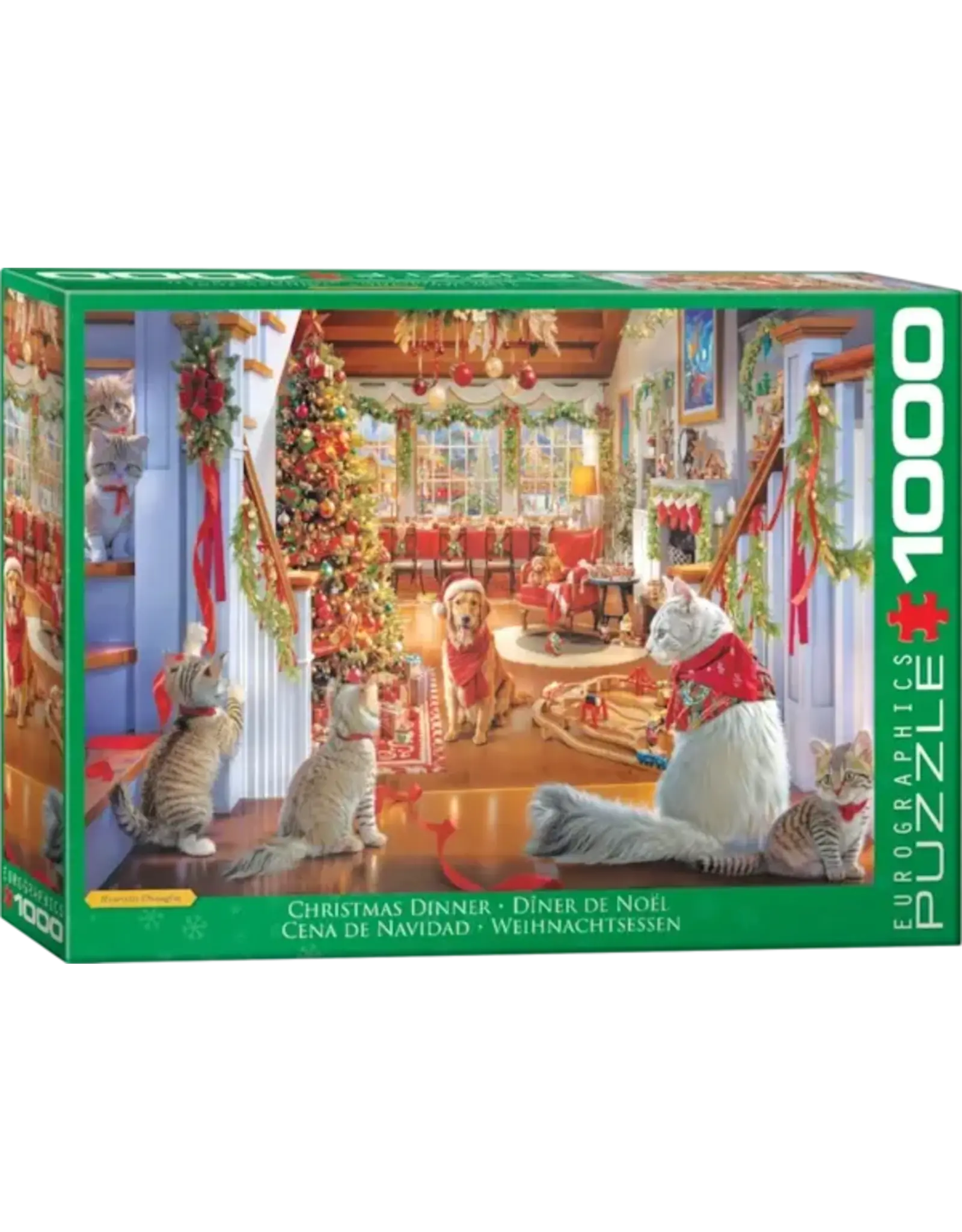 Eurographics Festive Pets (Christmas Dinner) 1000pc