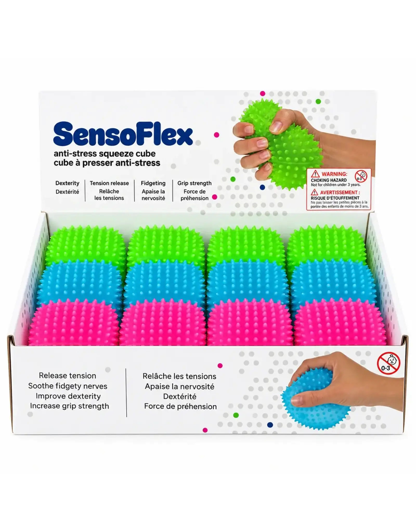 SensoFlex Sensory Squeeze Cube Toy