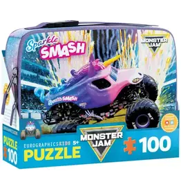 Eurographics Sparkle Smash Monster Jam Lunch Bag 100pc Puzzle