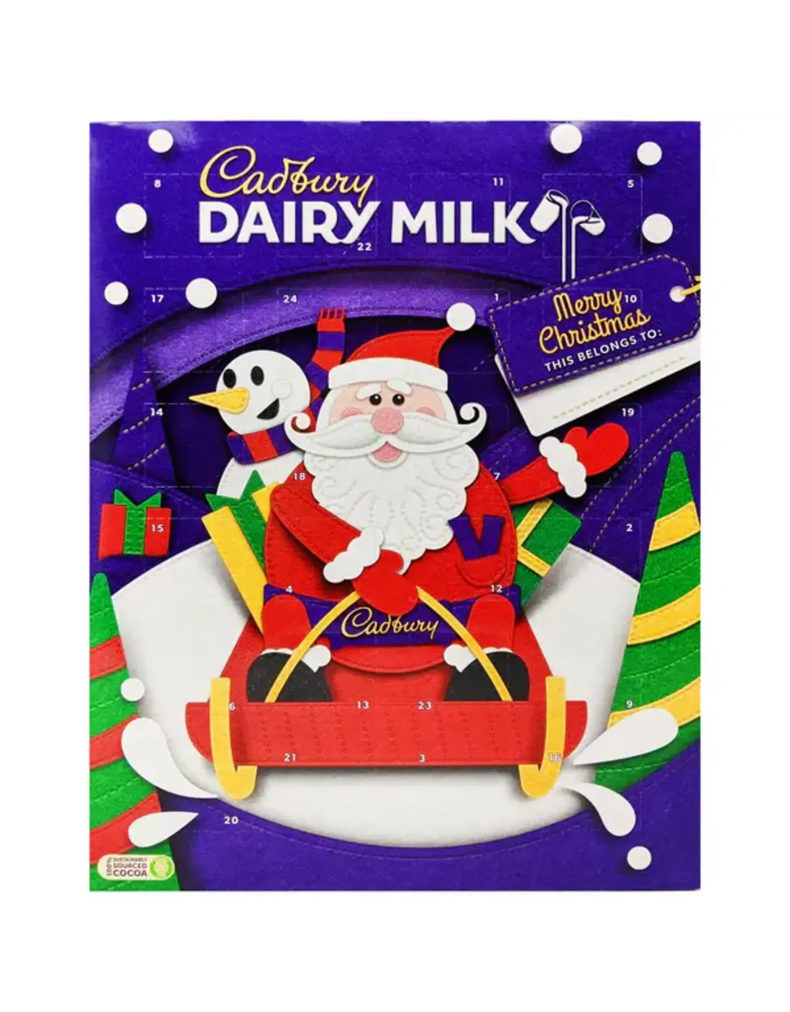 Cadbury Dairy Milk Advent Calendar (British Chocolate)