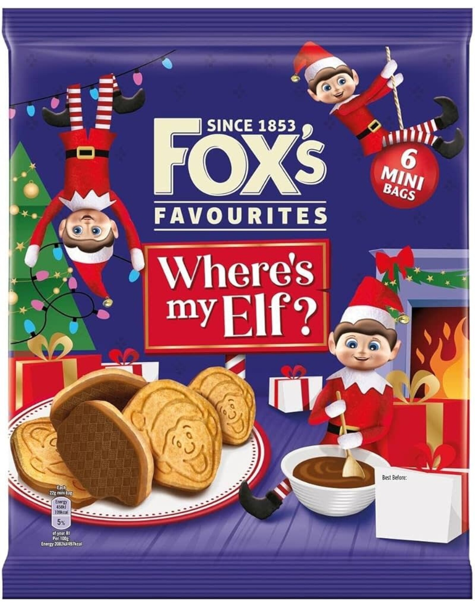 Fox's Where's My Elf Mini Bags (British)