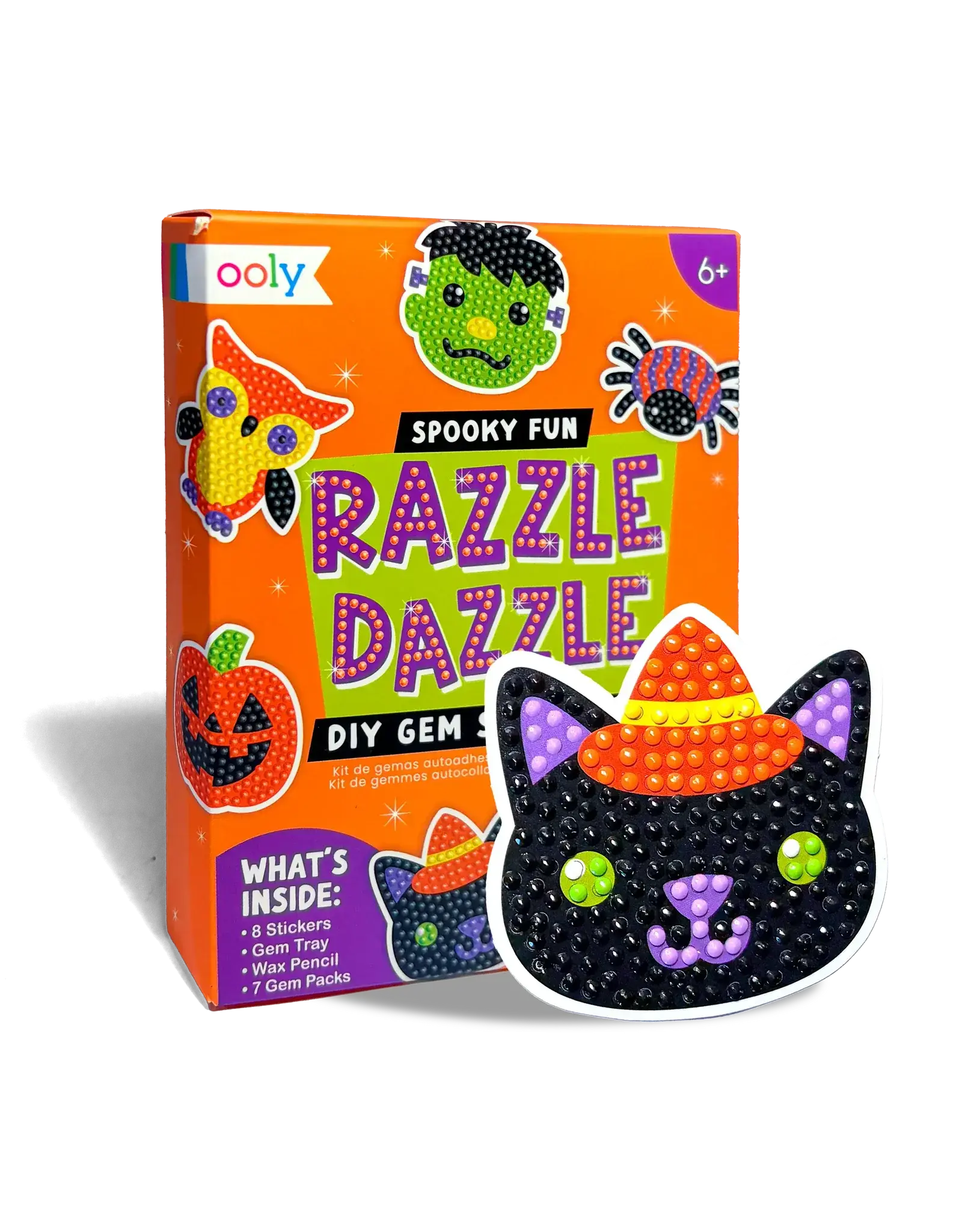 Ooly Razzle Dazzle Mini DIY Gem Sticker Kit - Spooky Fun