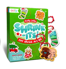 Ooly Shrink-Its! Mini DIY Shrink Art Kit - Holly Jolly