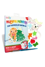 Ooly Playful Painters Easy Watercolor Painting Kit - Merry & Bright