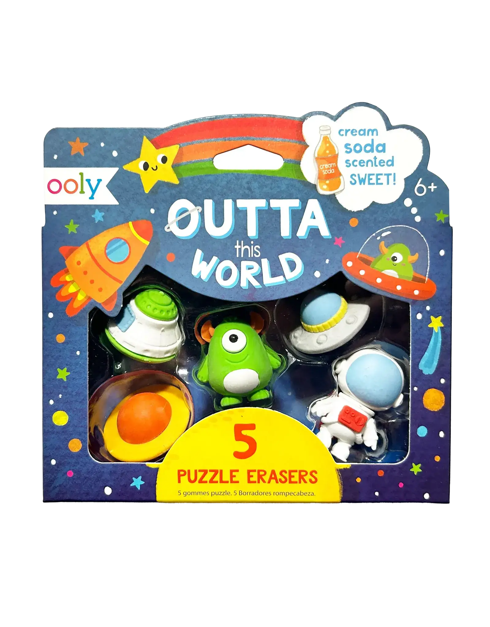 Ooly Outta This World Scented Puzzle Erasers