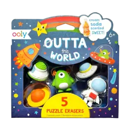 Ooly Outta This World Scented Puzzle Erasers