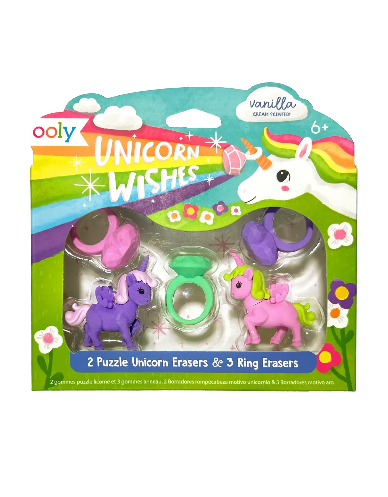 Ooly Unicorn Wishes Scented Puzzle Erasers