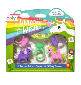 Ooly Unicorn Wishes Scented Puzzle Erasers